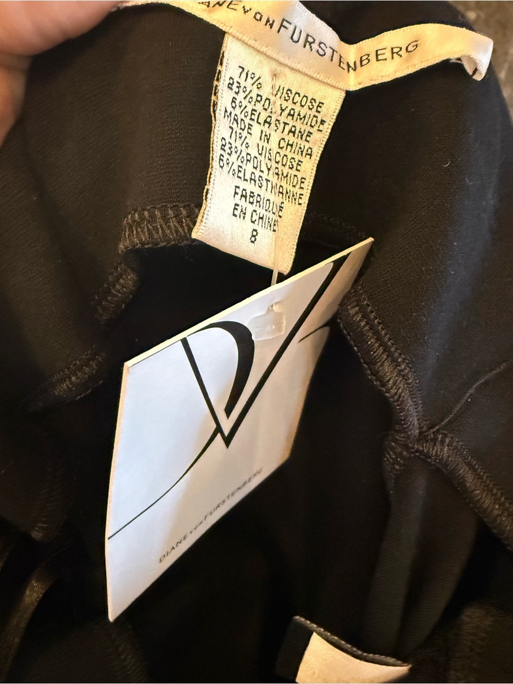 Diane Von Furstenberg Black Crewneck Sweater